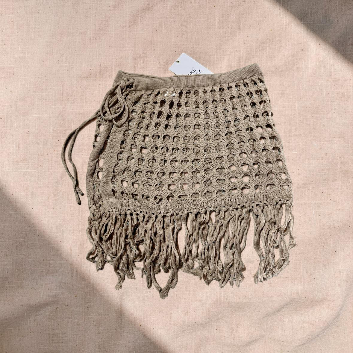 Crochet Fringe Hem Skirt