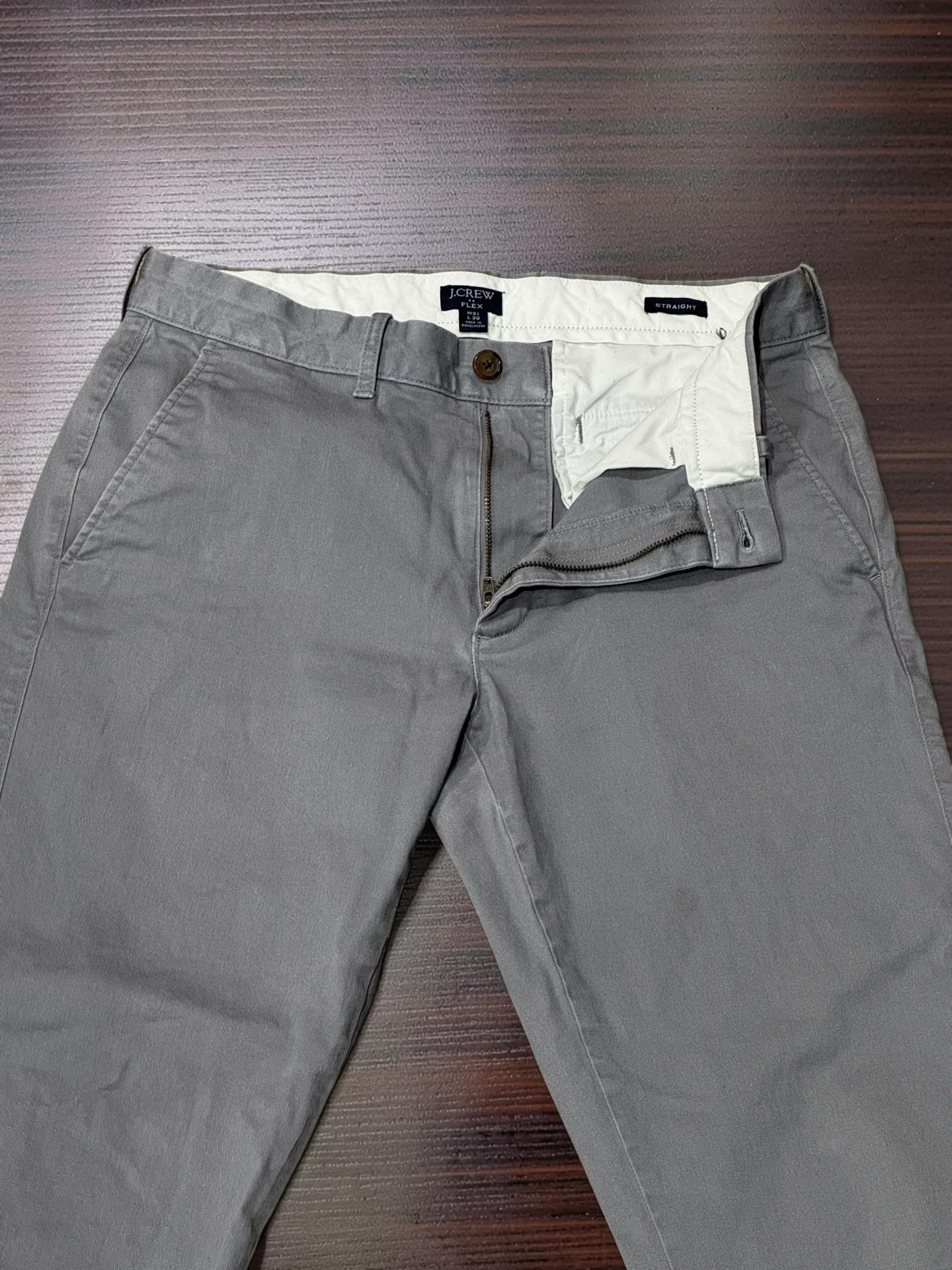 J Crew Straight-fit stretch chino pant
