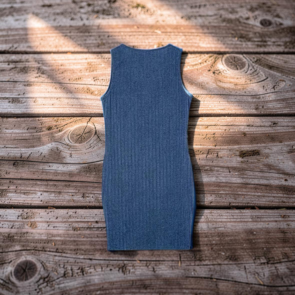 Bodycon Solid Ribbed Knitted Dress