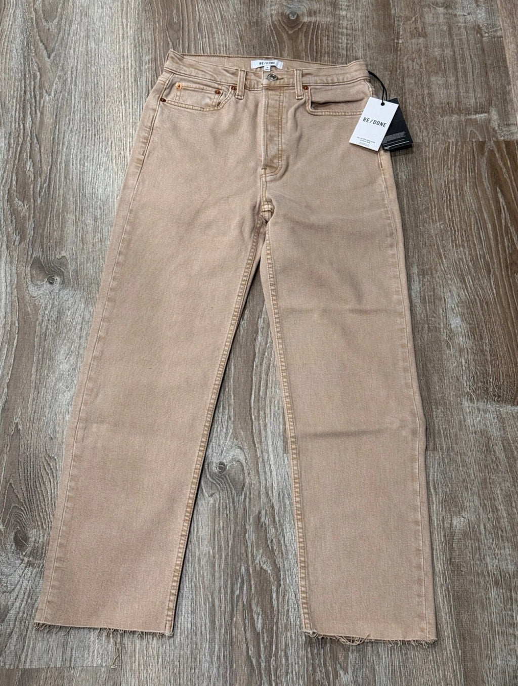 REDONE 70s High Rise Stove Pipe Straight-Leg Jeans