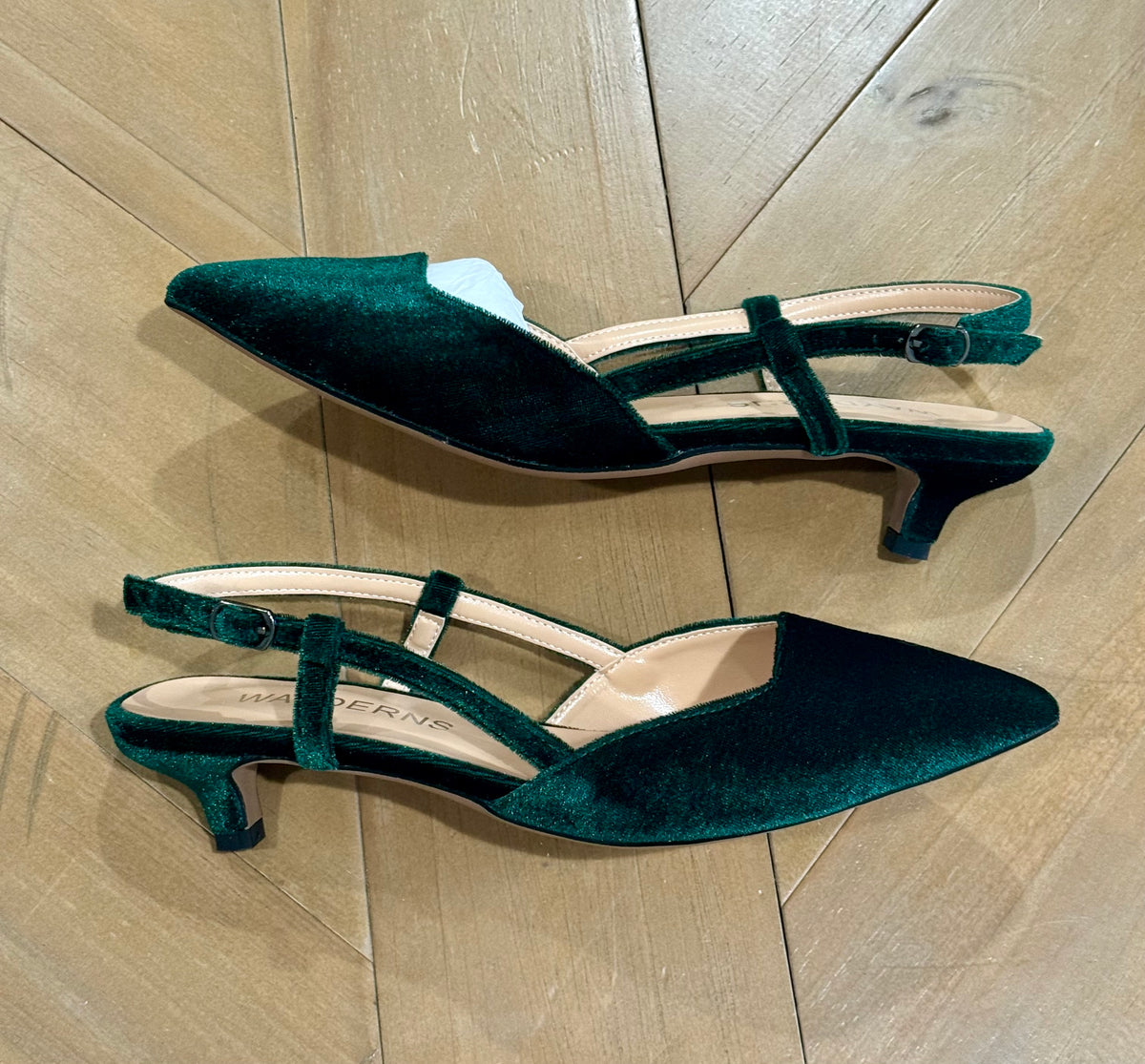 WAYDERNS Womens Suede Slingback
