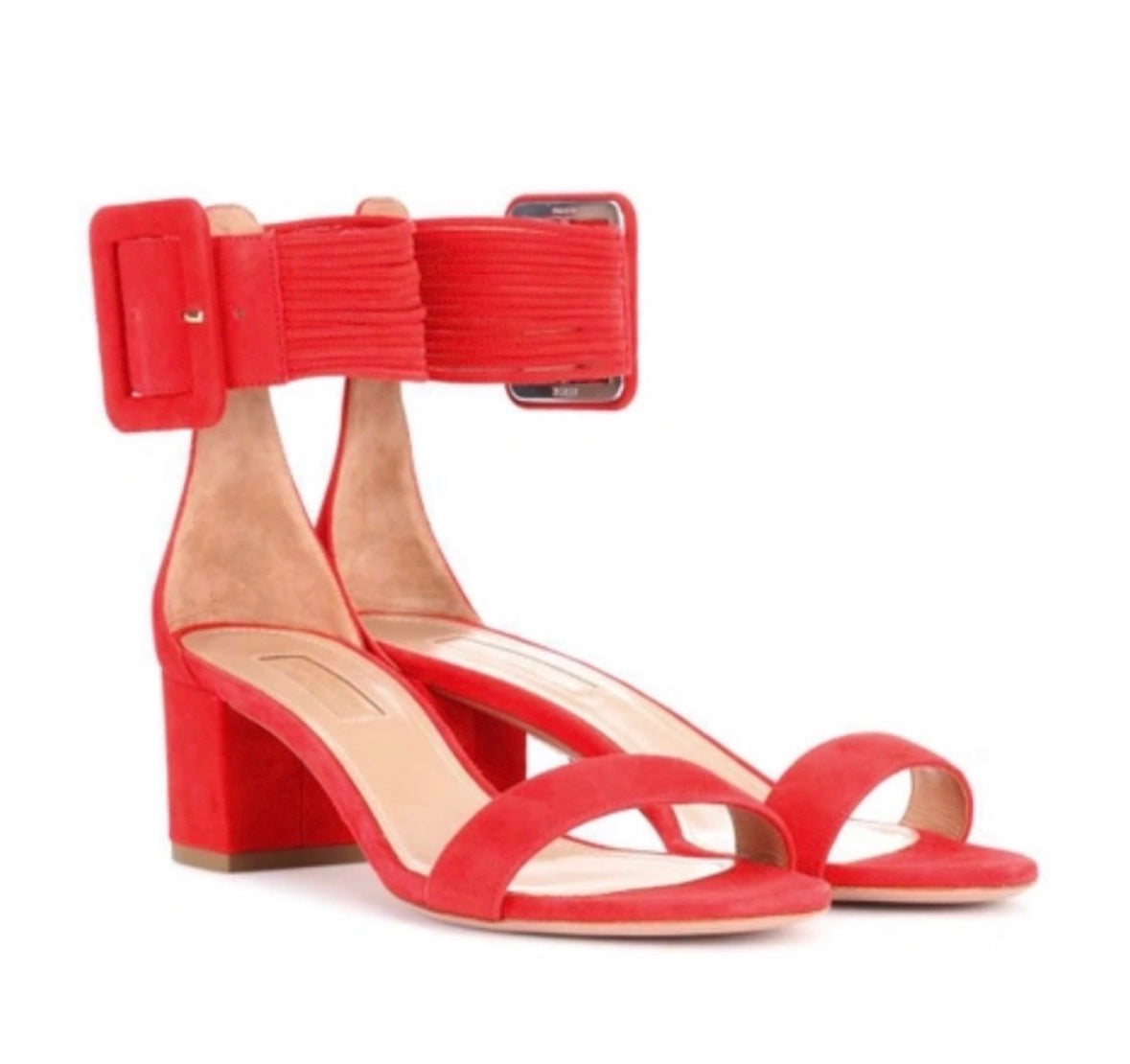 Aquazzura Casablanca Suede Sandals