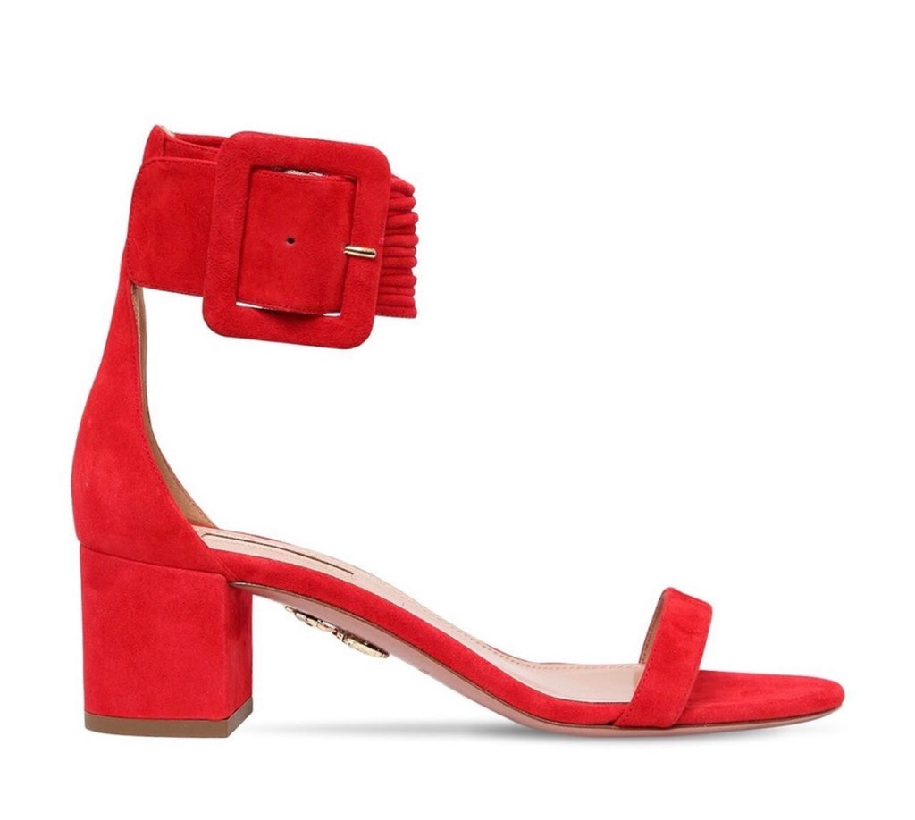 Aquazzura Casablanca Suede Sandals