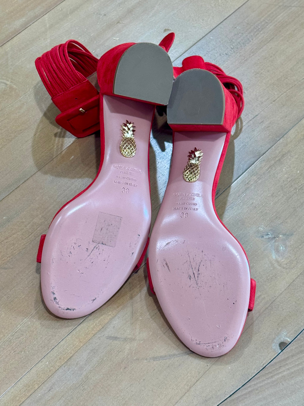 Aquazzura Casablanca Suede Sandals