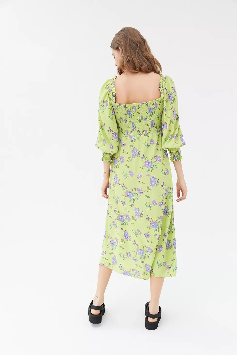 Faithfull the brand Mathilde Midi Dres in Locanda Floral
