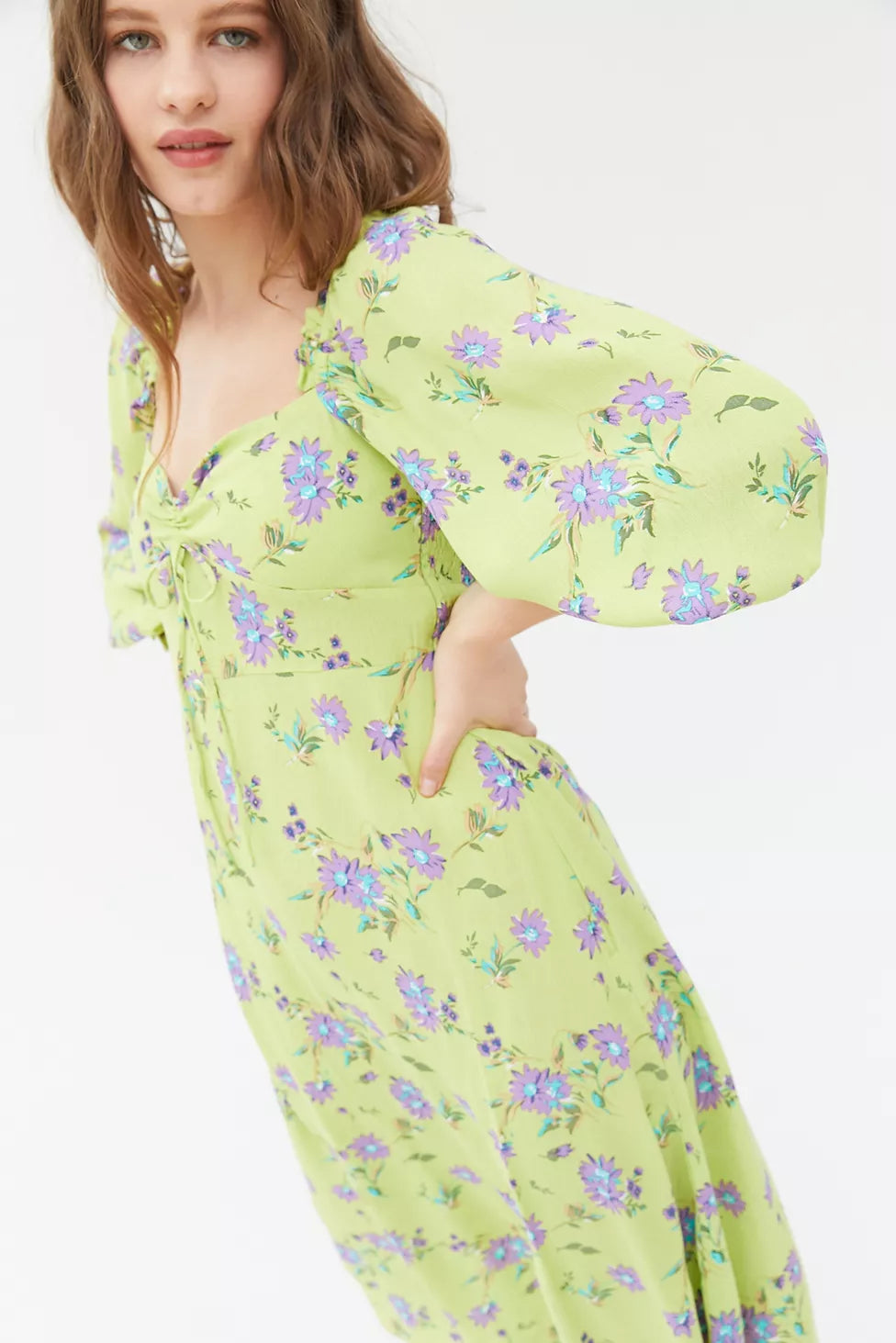 Faithfull the brand Mathilde Midi Dres in Locanda Floral