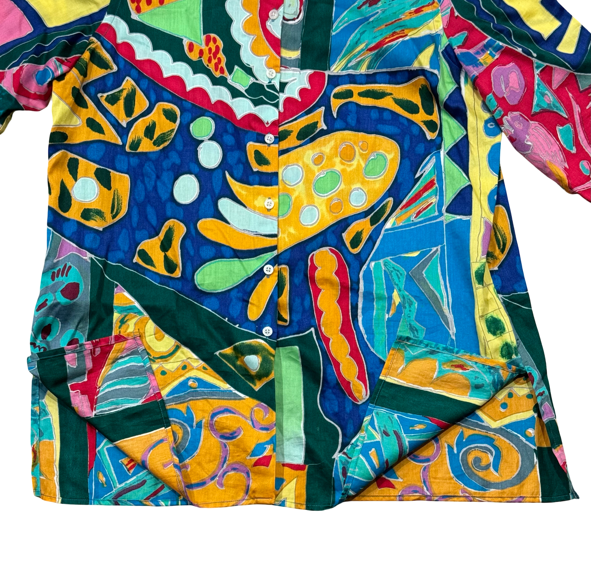 LAUREN RALPH LAUREN Petite Lightweight Abstract Print Blouse Multi Color