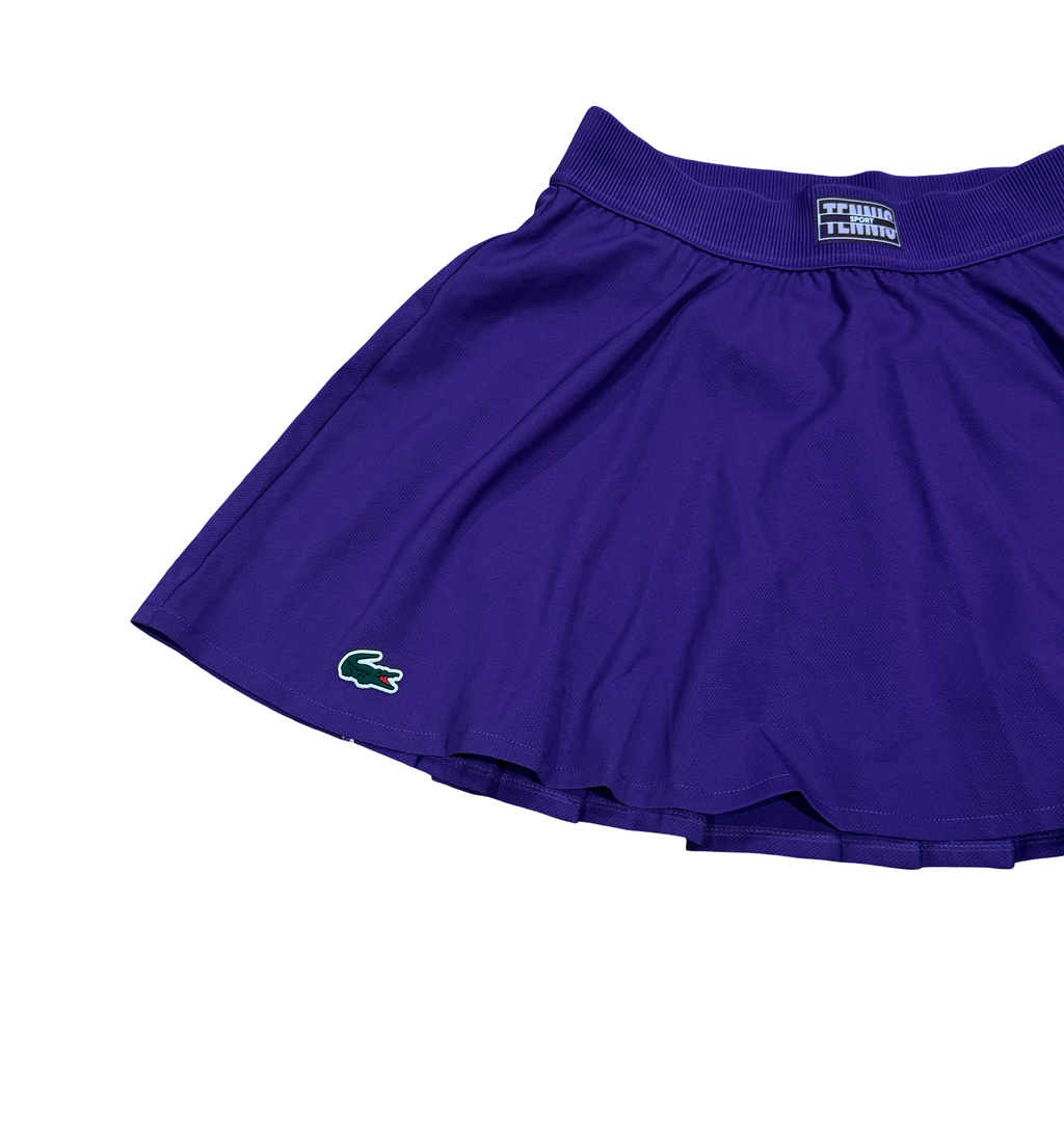 Lacoste Womens Sport Pleat Back Tennis Skirt with Contrast Shorts