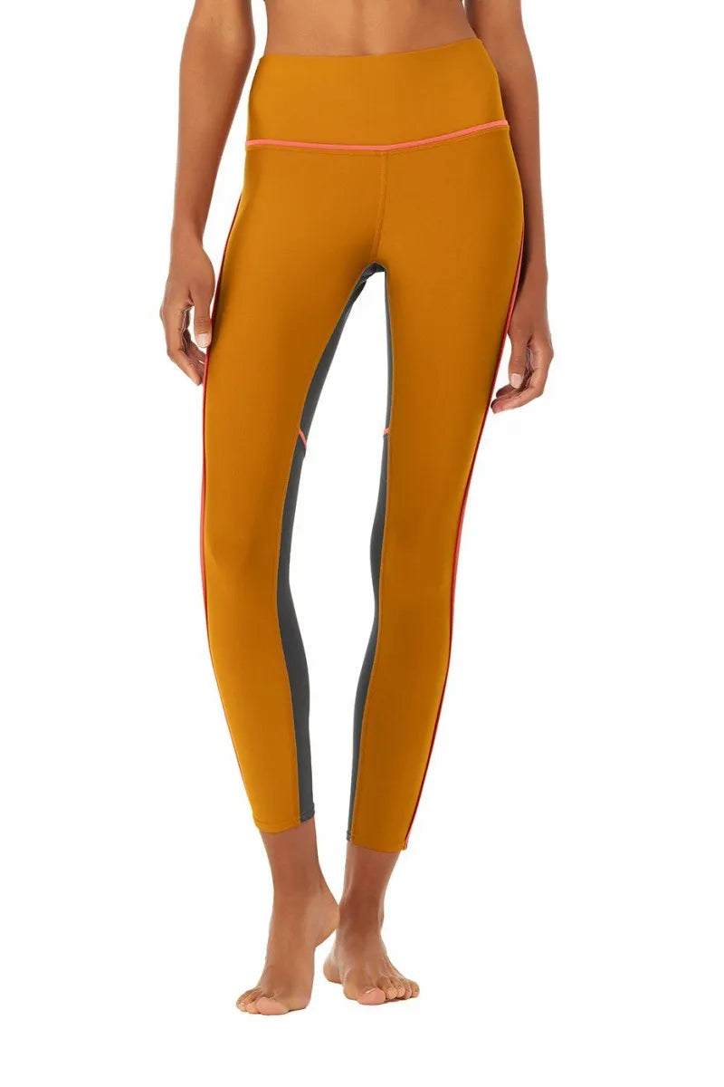 Alo 7/8 High Waist Element Legging - Bronze/Anthracite