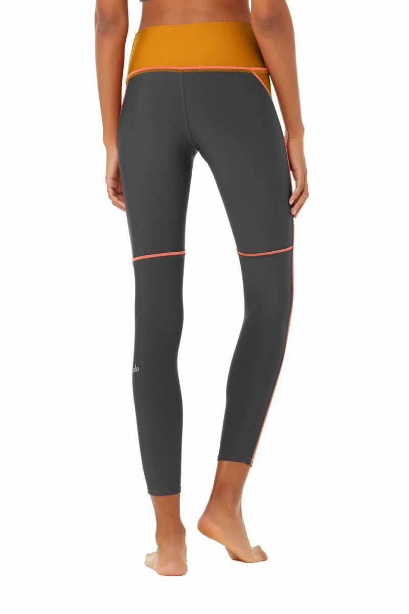 Alo 7/8 High Waist Element Legging - Bronze/Anthracite