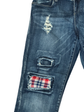 Kut from The Kloth Women’s Adele Slouchy Boyfriend Patchwork Jeans