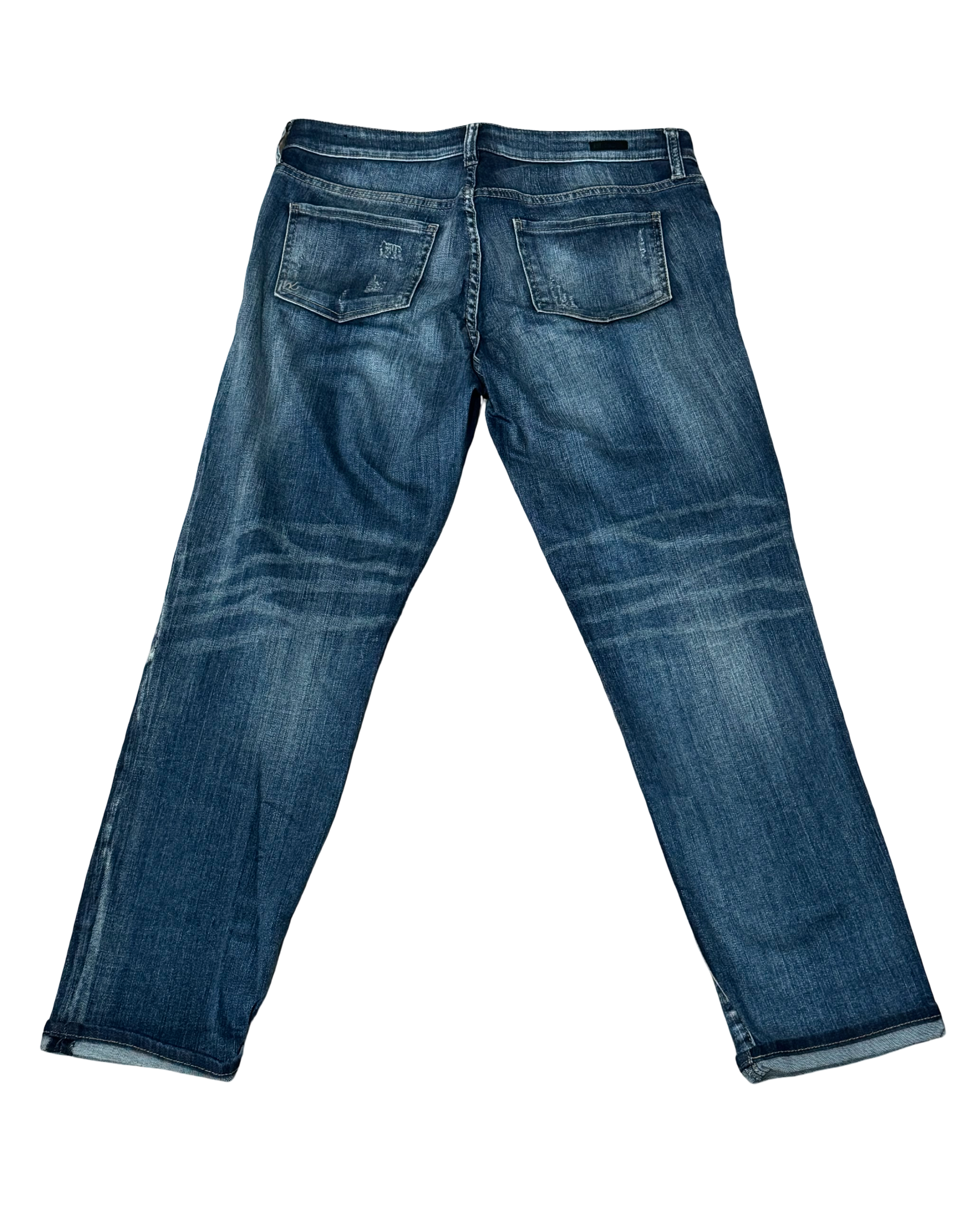 Kut from The Kloth Women’s Adele Slouchy Boyfriend Patchwork Jeans