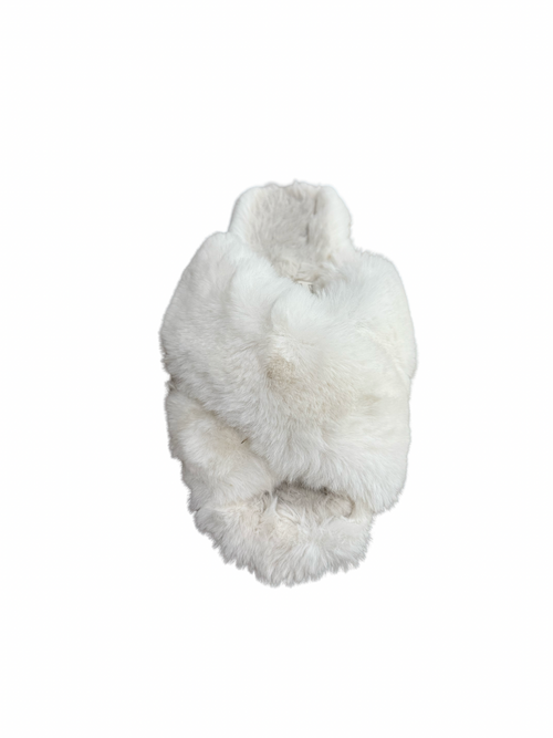 Apparis Cozy Fuzzy Crisscross Slippers