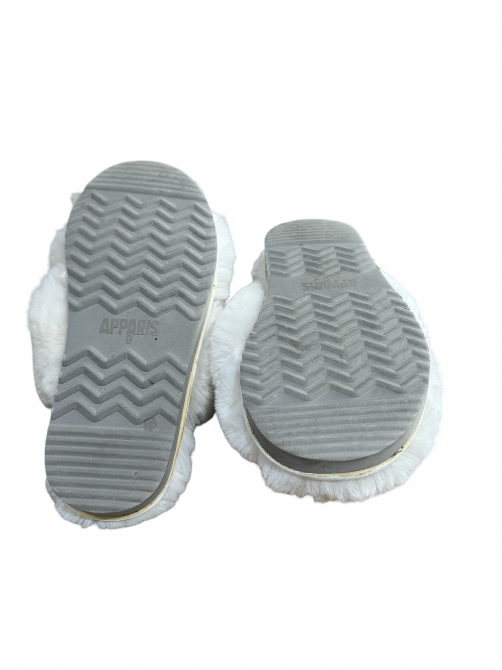 Apparis Cozy Fuzzy Crisscross Slippers