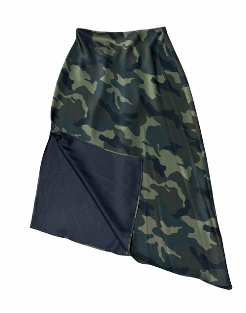 Alice + Olivia Maeve Asymmetric Slip Skirt