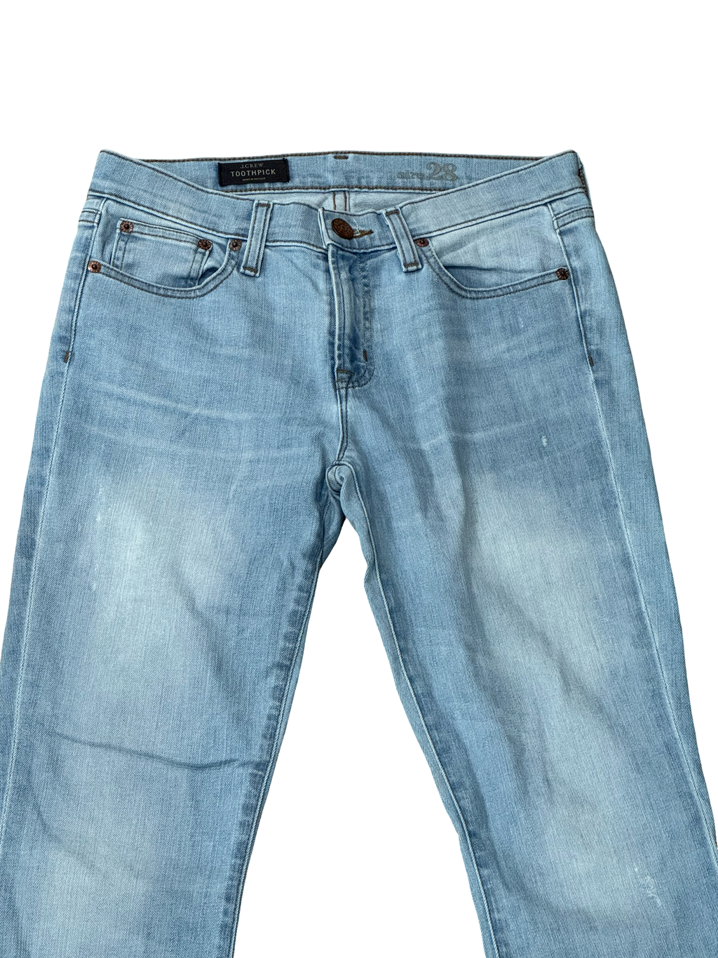 Women's J Crew Toothpick Light Wash Jeans