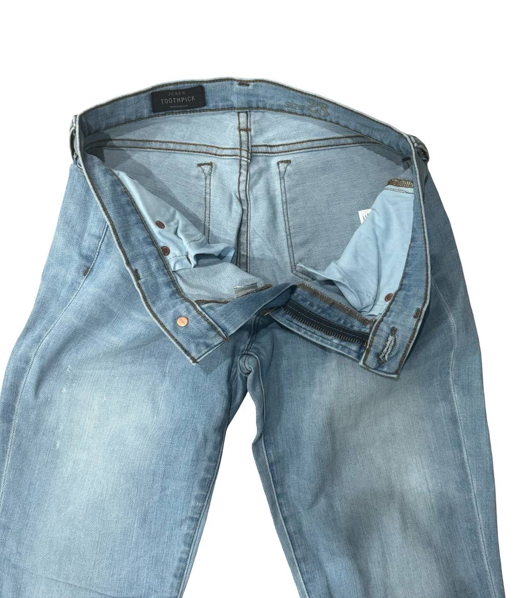 Women's J Crew Toothpick Light Wash Jeans