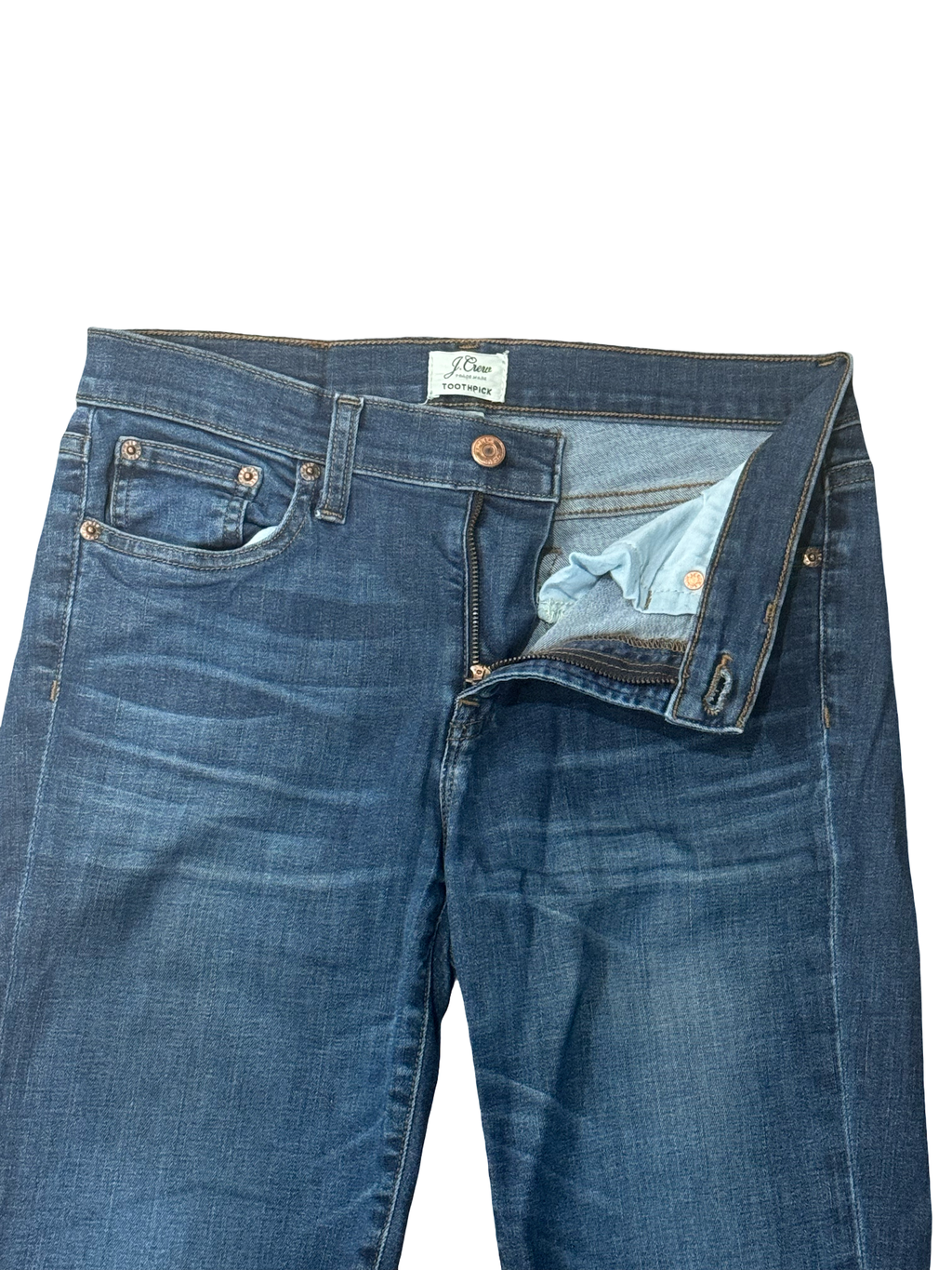 Women's J Crew Toothpick Dark Blue Jeans