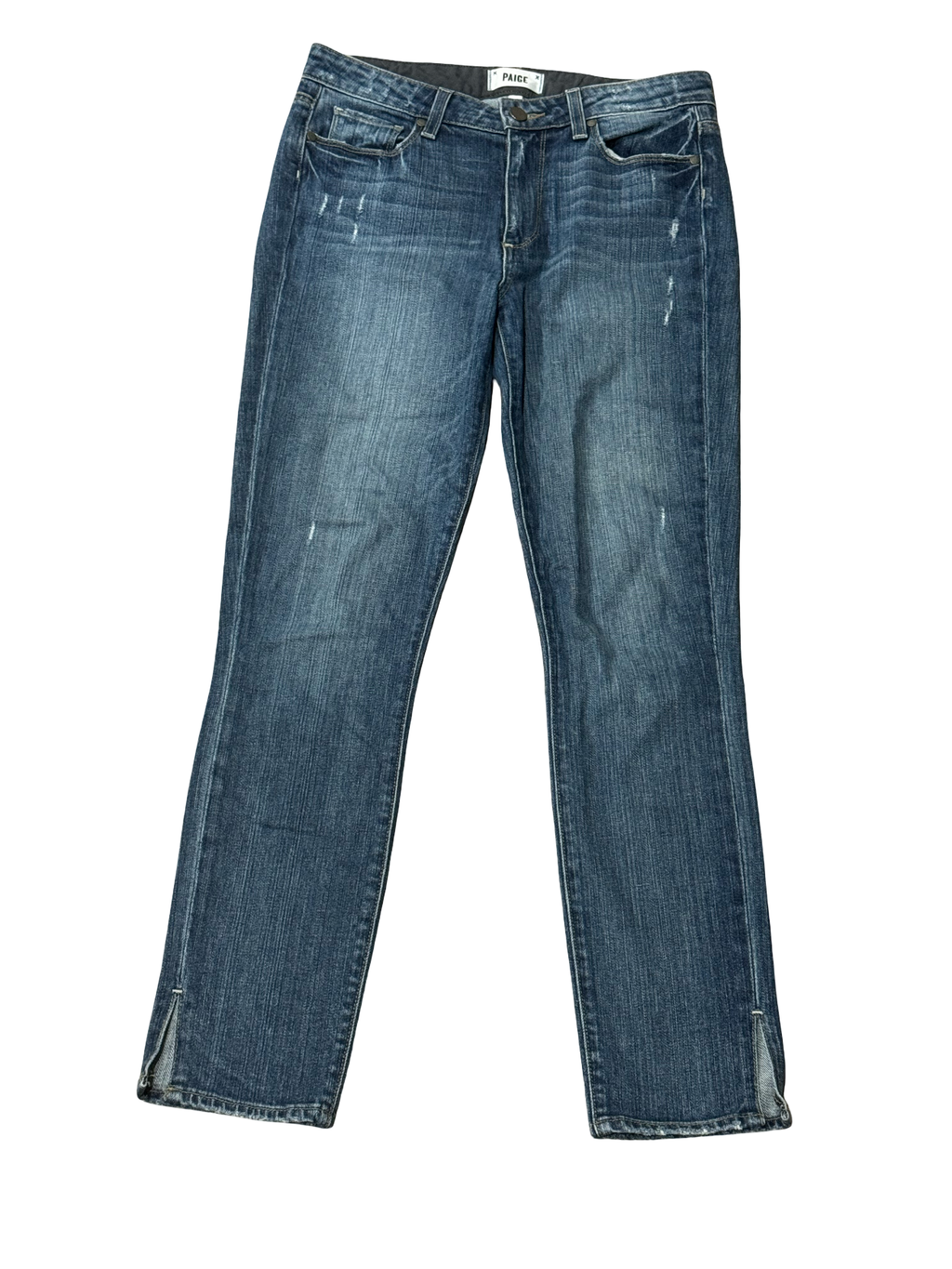 Paige Womens Hoxton Ankle Peg Blue Jeans