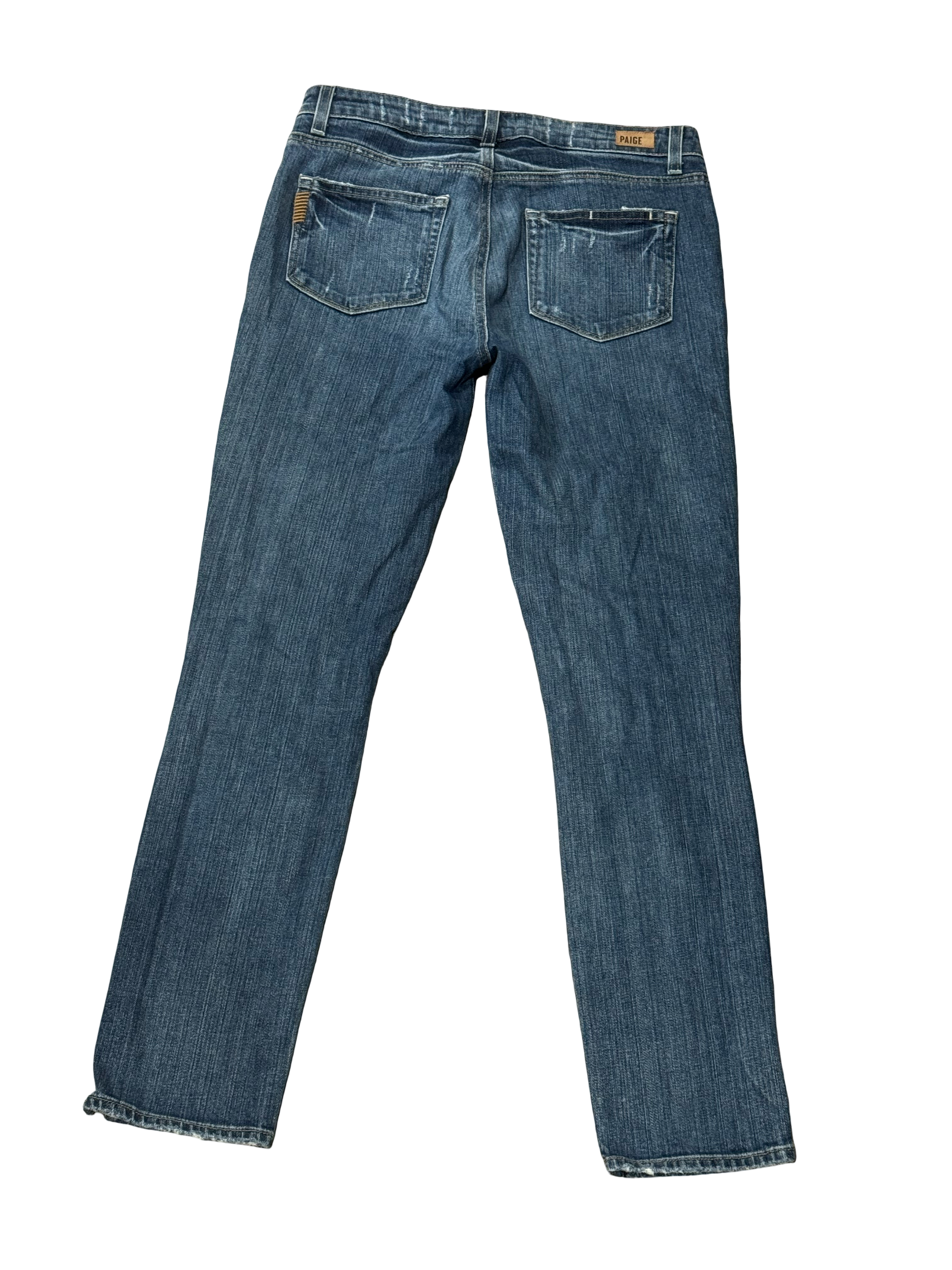 Paige Womens Hoxton Ankle Peg Blue Jeans