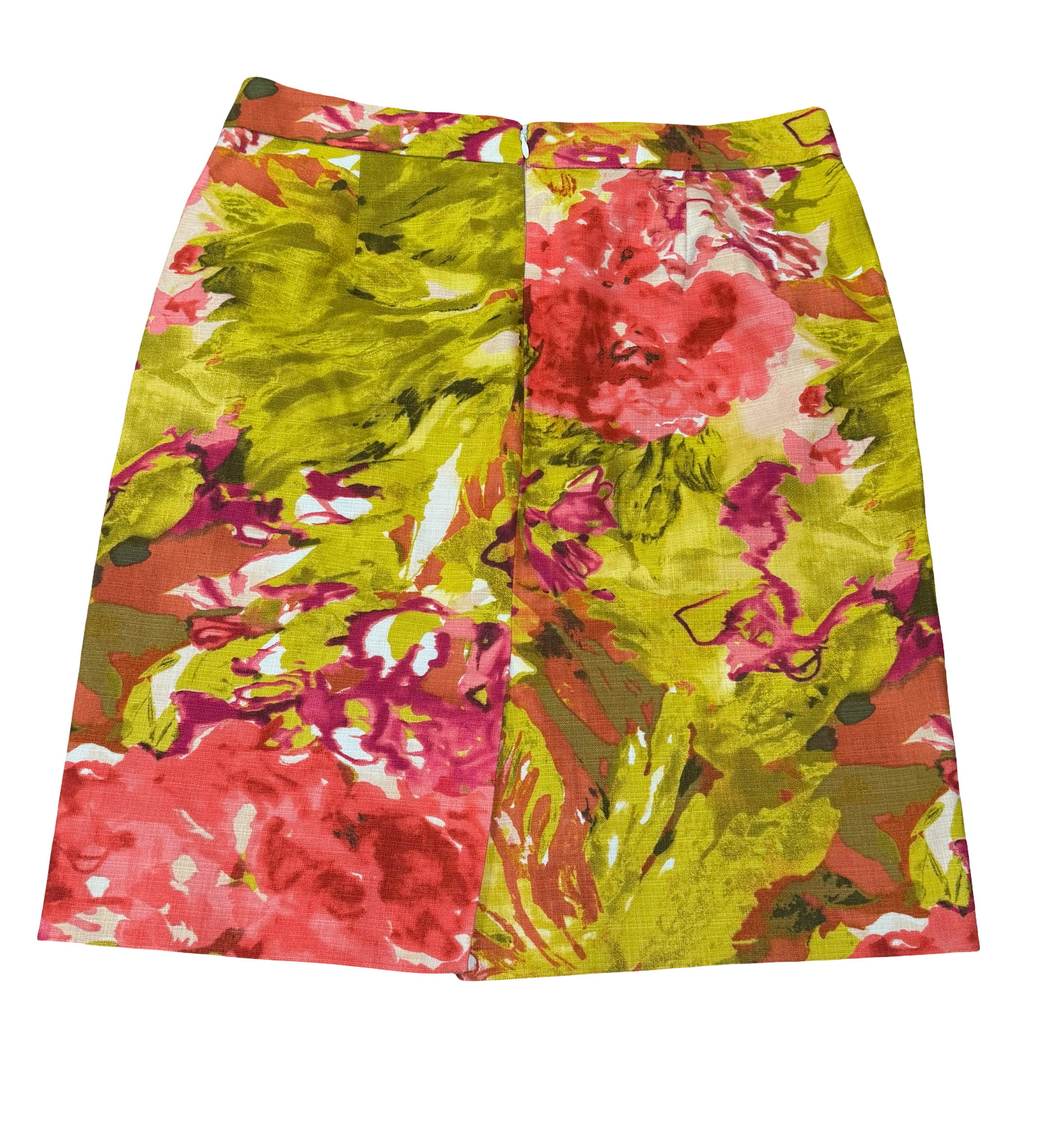 J. CREW Bright Floral Pencil Skirt