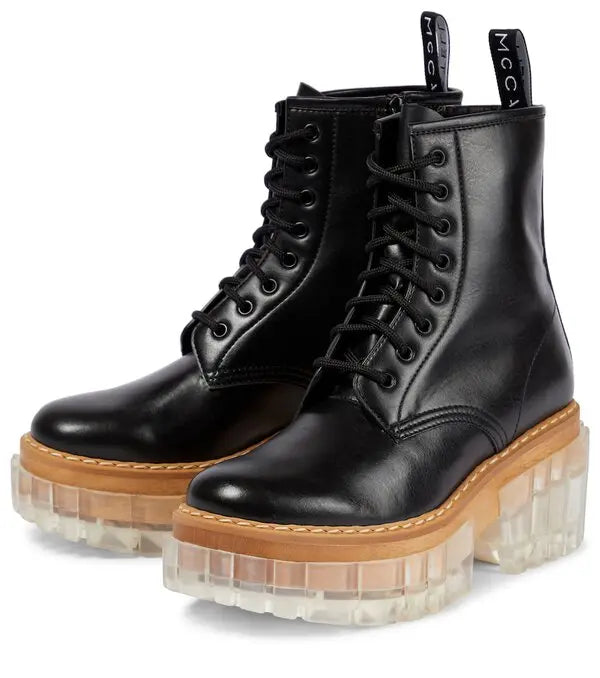Stella McCartney Black Emilie Combat Boots