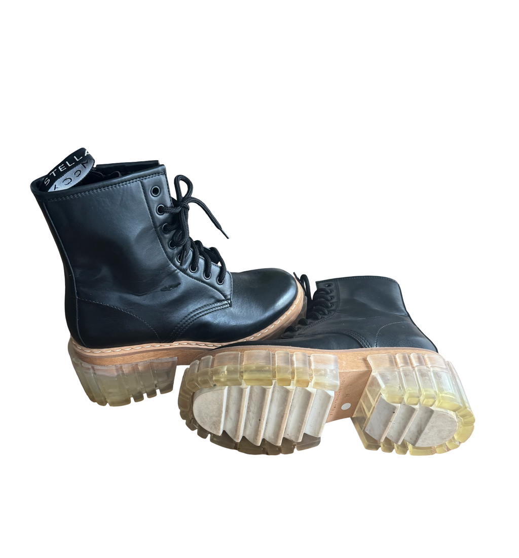Stella McCartney Black Emilie Combat Boots