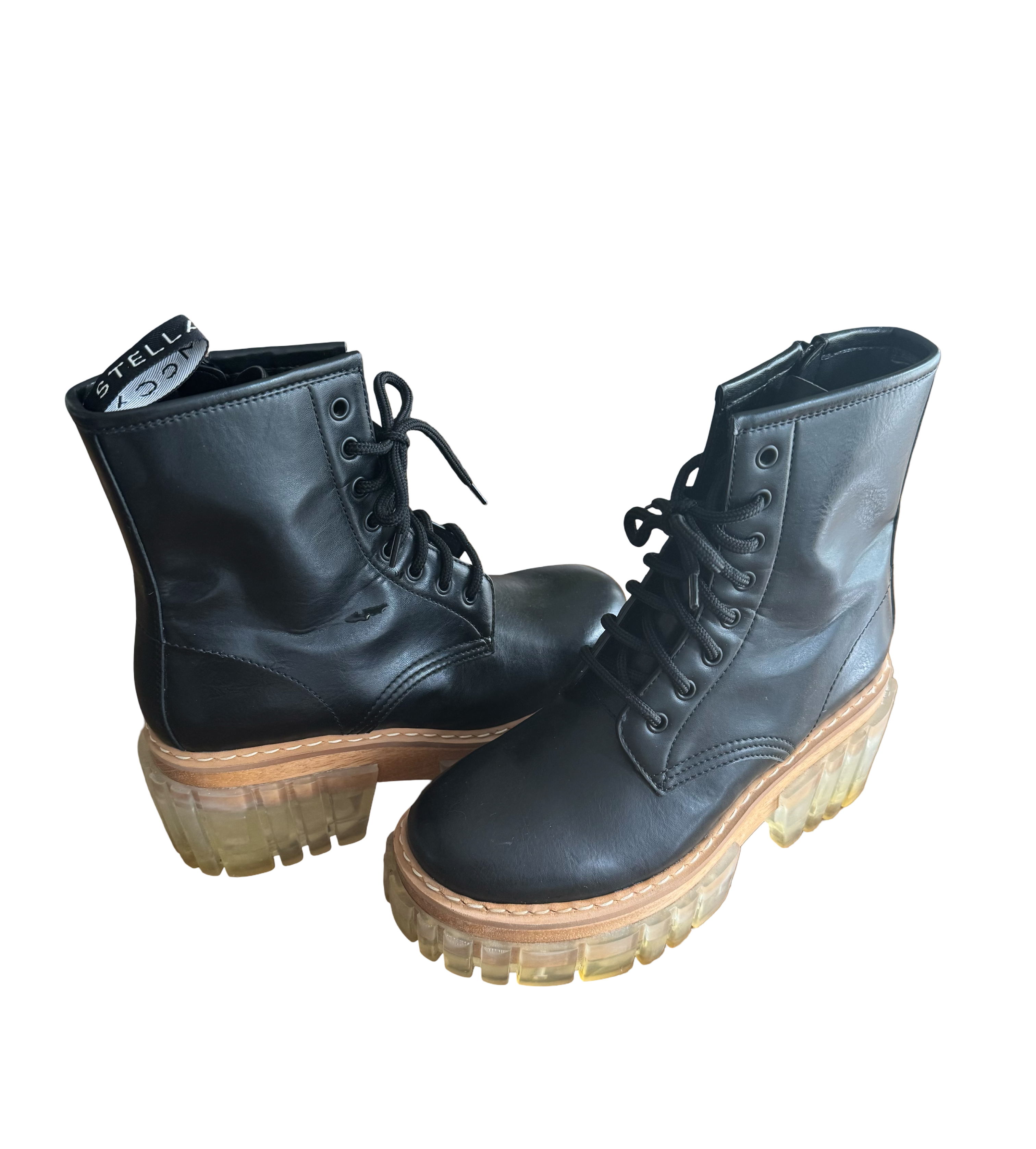 Stella McCartney Black Emilie Combat Boots