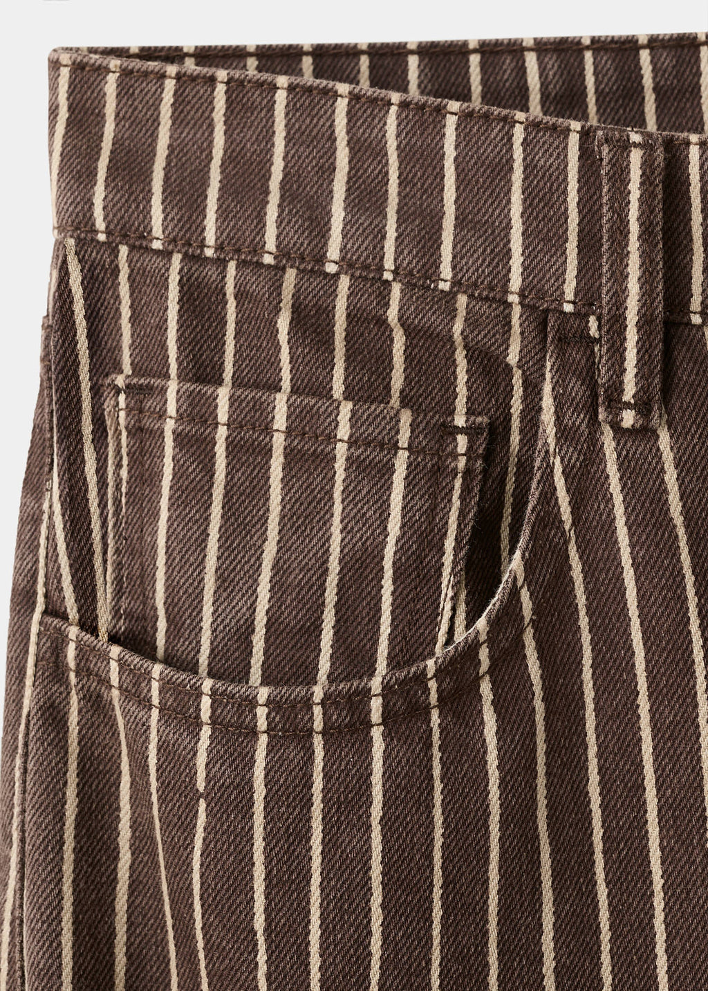Mango wide leg striped jeans