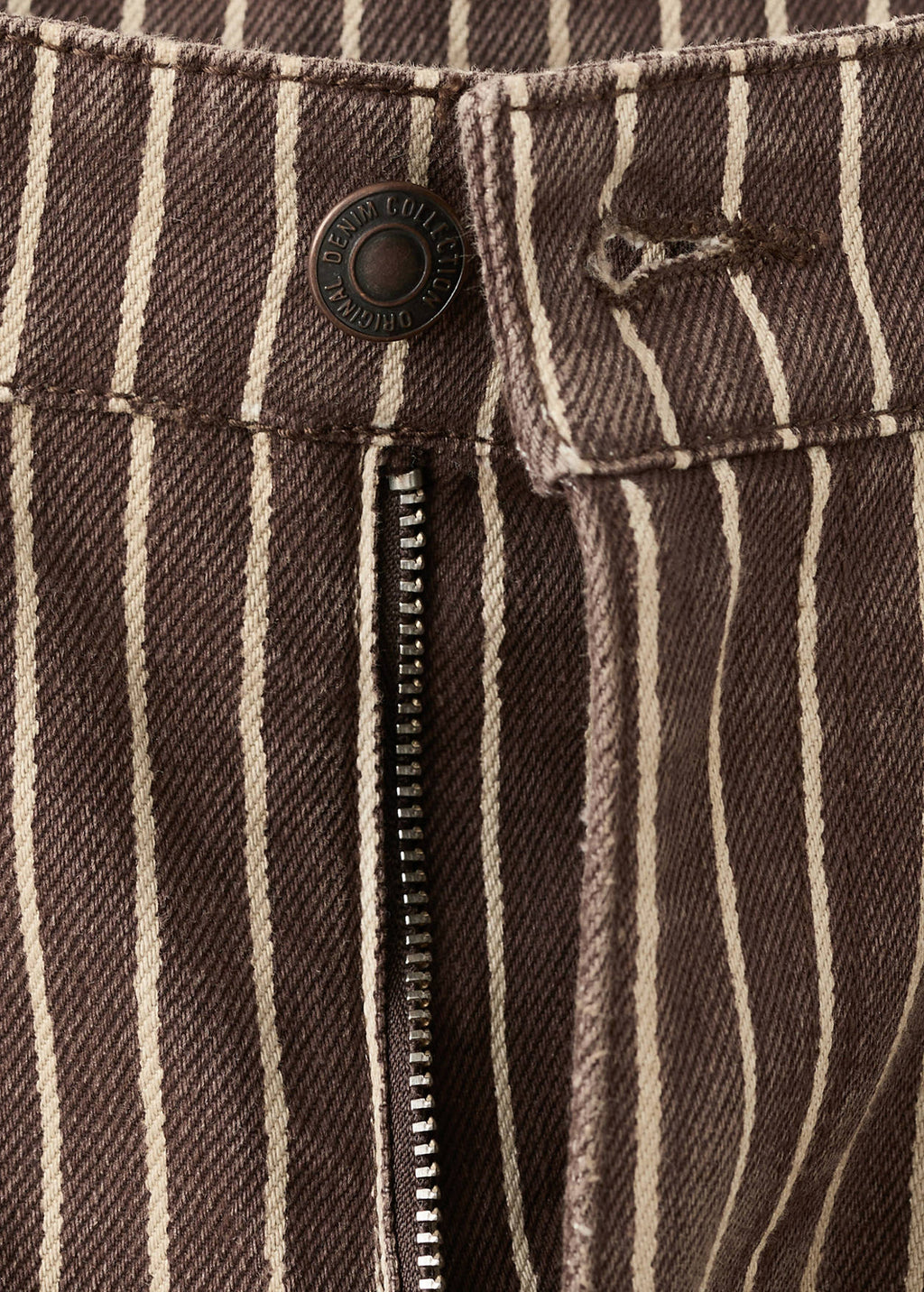 Mango wide leg striped jeans