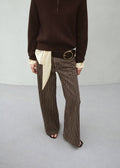 Mango wide leg striped jeans