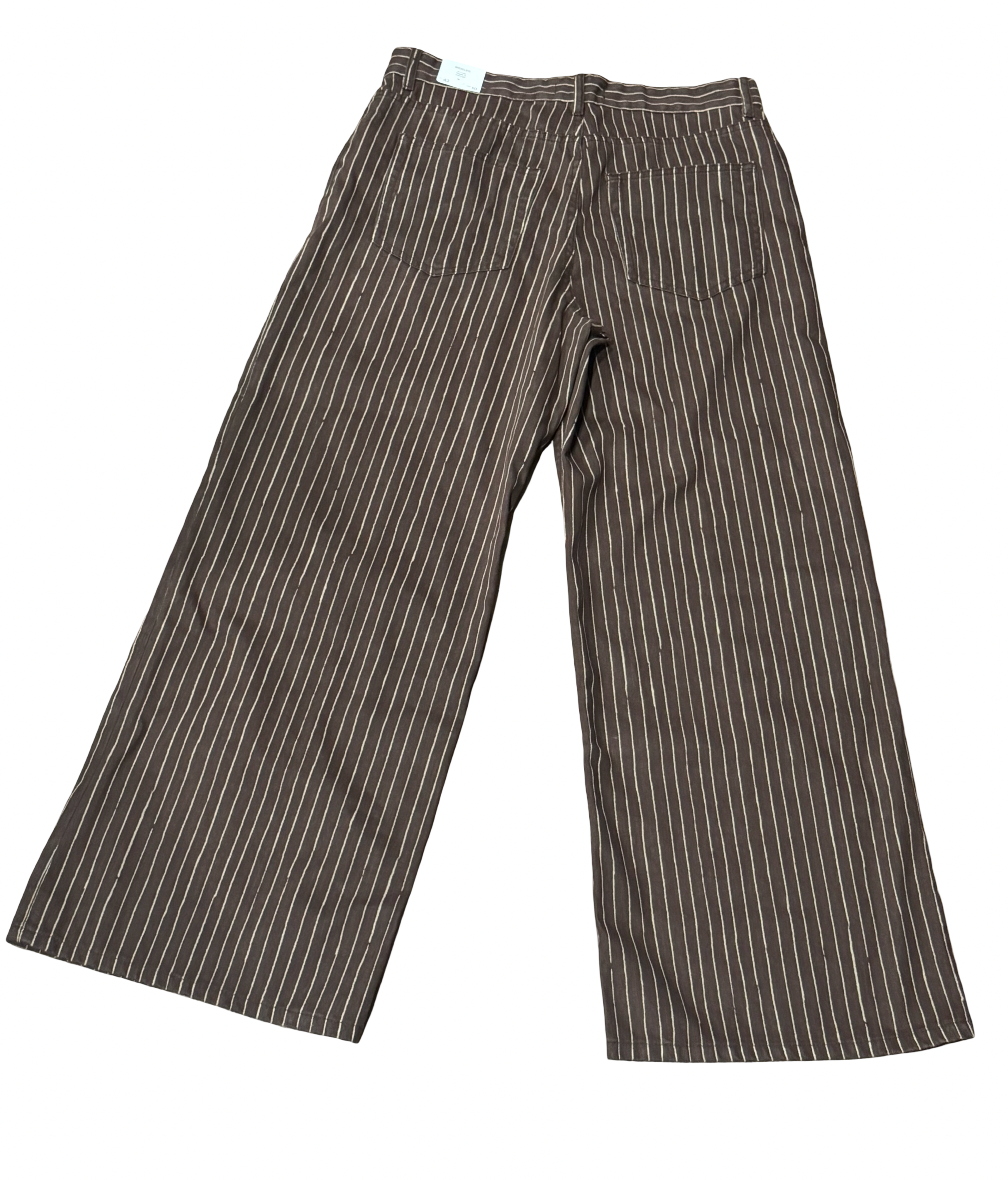 Mango wide leg striped jeans