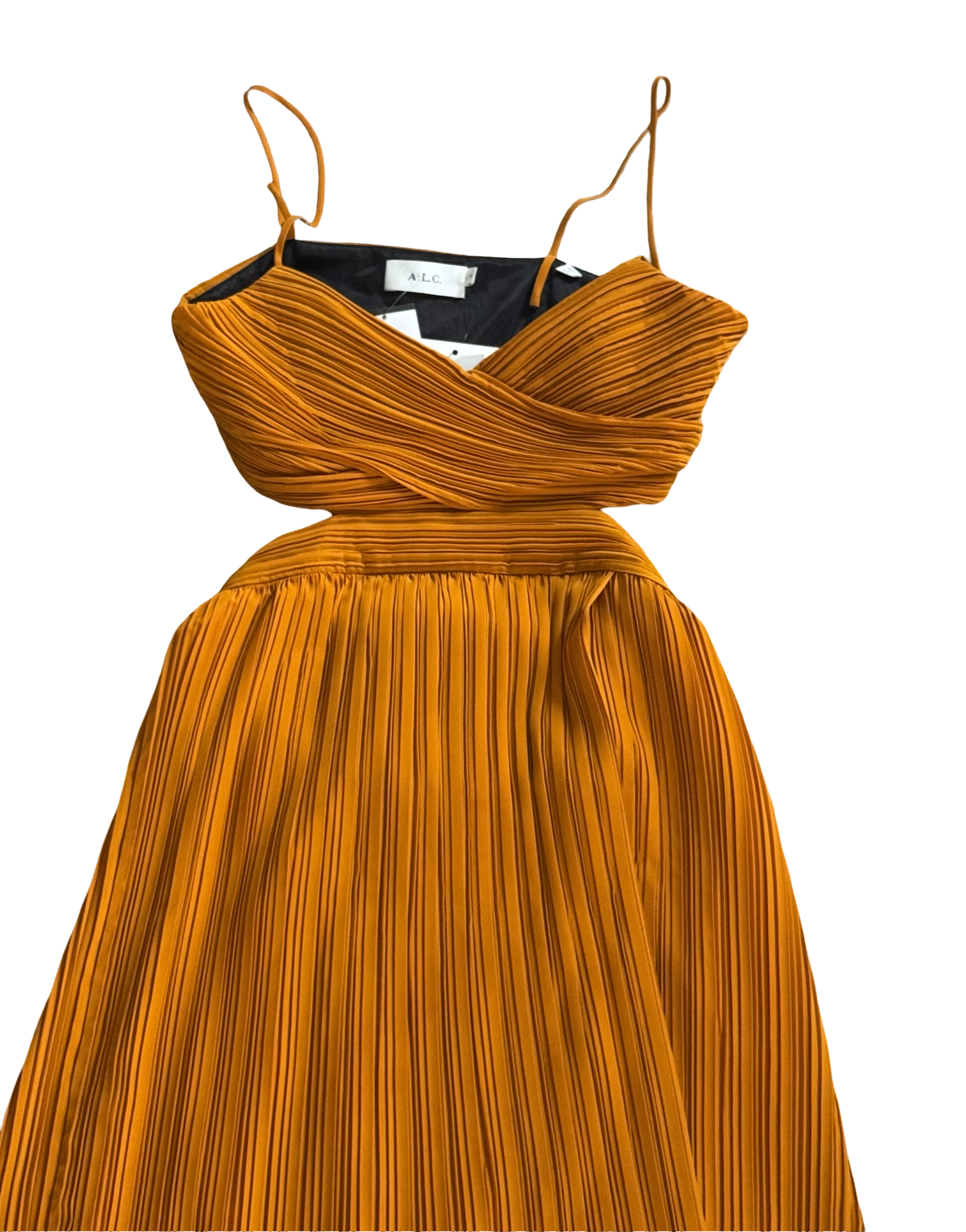 A.L.C. Sienna pleated midi dress