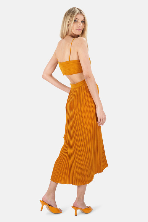 A.L.C. Sienna pleated midi dress