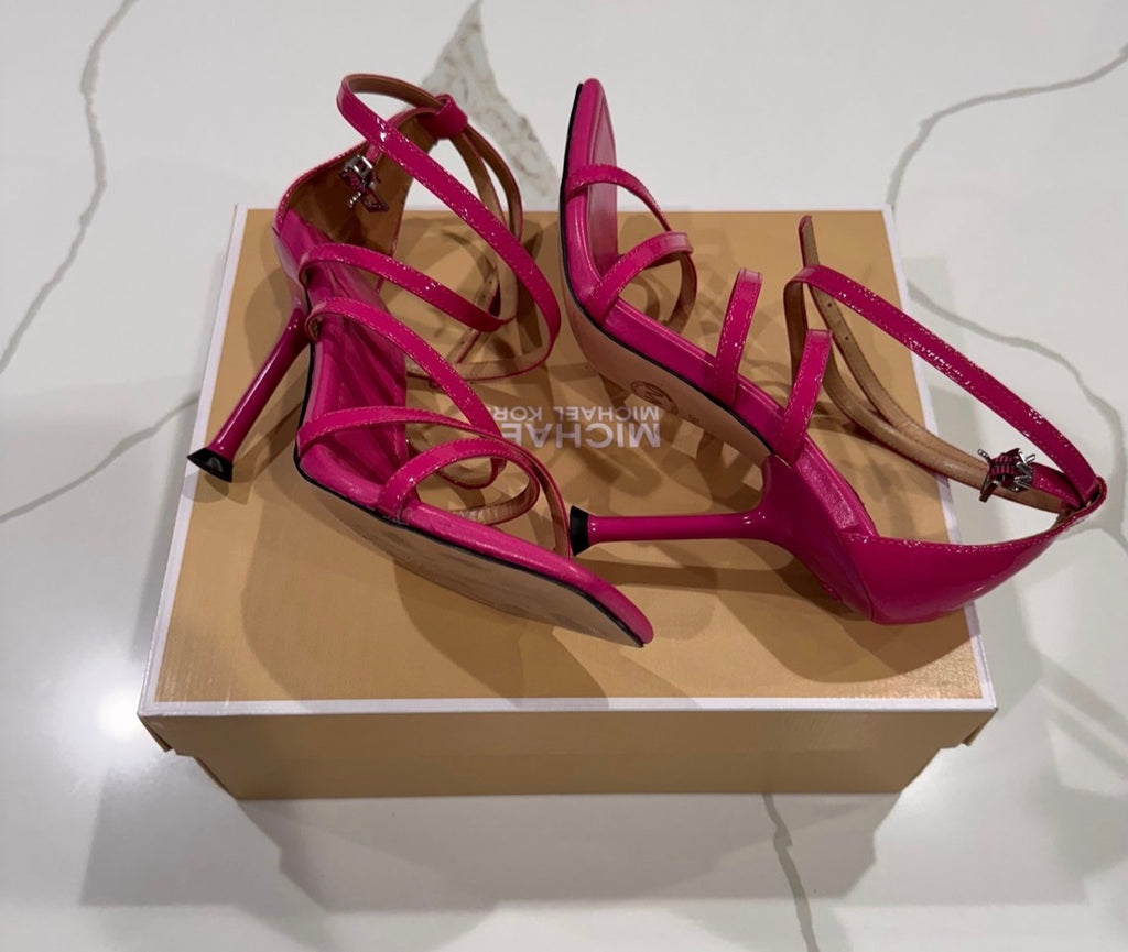 Michael Kors Imani Patent leather strappy sandal