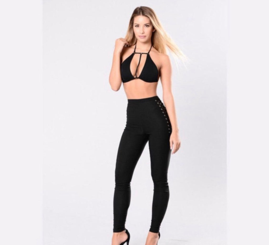 Womens high waist skinny pants