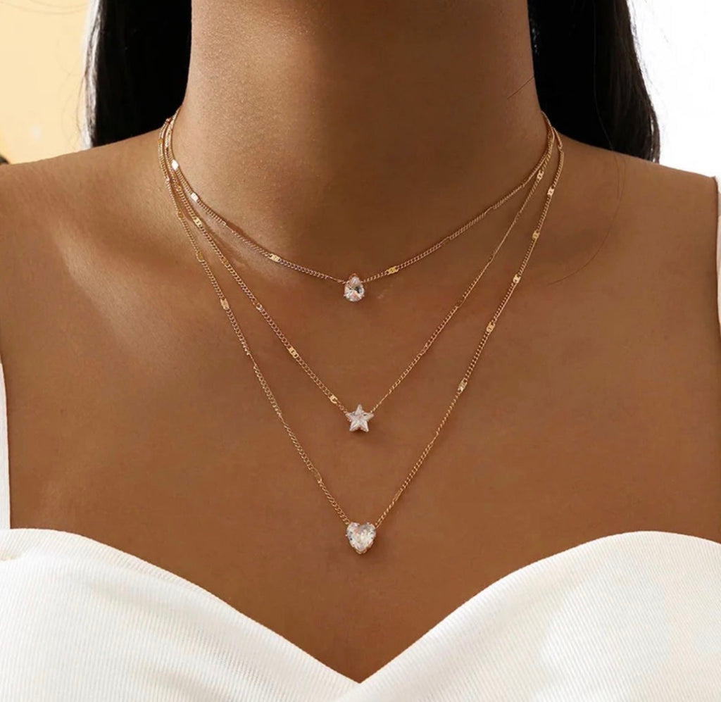 Multi-layer pendant necklace