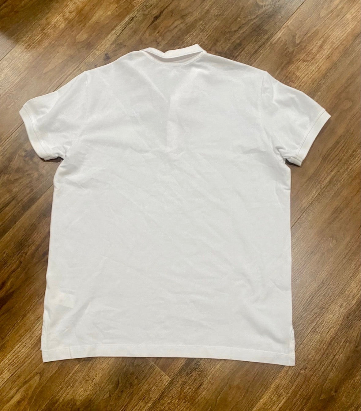 Diesel Men's White Polo Shirt with Chest Logo
