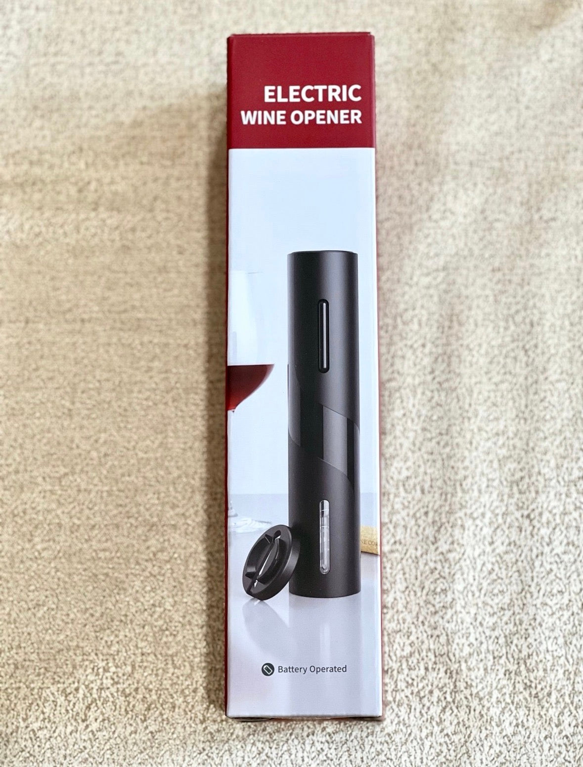 Electric one touch corkscrew bottle opener