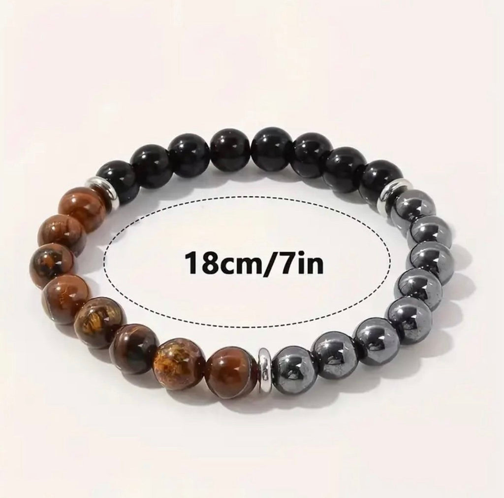 Triple Protection Crystal Beaded Bracelet