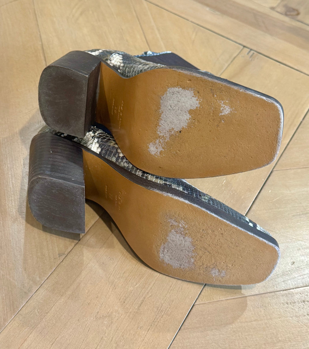 Rag & Bone Snake-Print Chelsea Ankle Boots