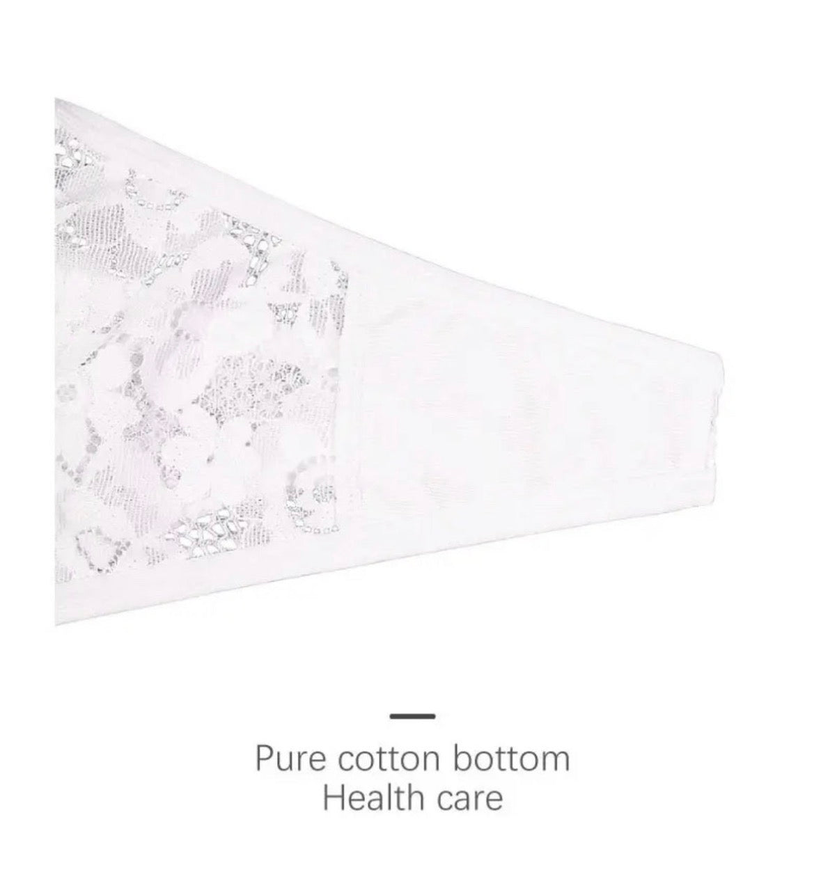 Premium satin Lace Trim Thong Panty